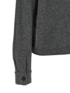 Toteme Cashmere Shirt Grey, view 4