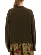Uma Wang Women's Cashmere Sweater Green, view 3