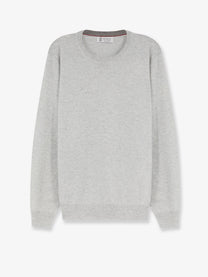Brunello Cucinelli Men's Cashmere Sweater Grey
