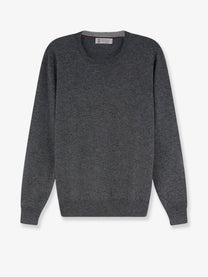 Brunello Cucinelli Men's Cashmere Sweater Grey