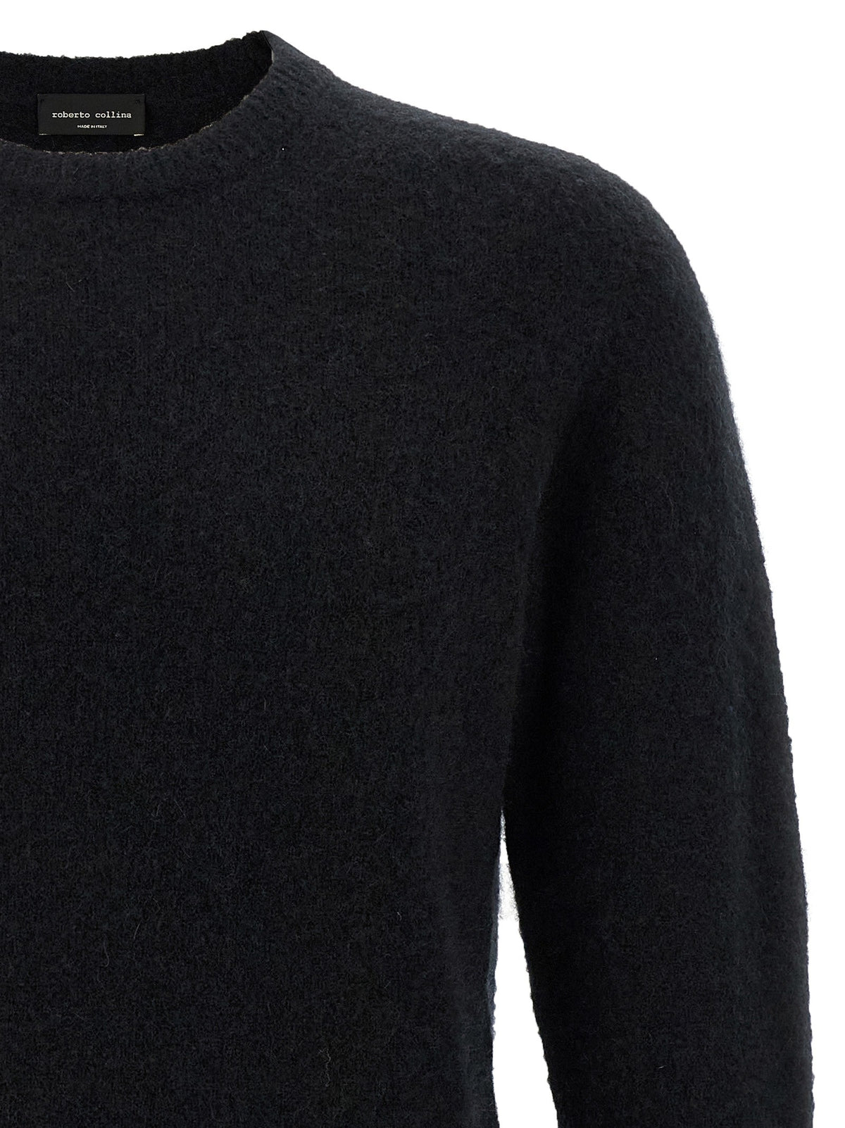 Roberto Collina Cashmere Sweater Black, view 3