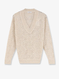 Brunello Cucinelli Women's Cashmere Sweater White