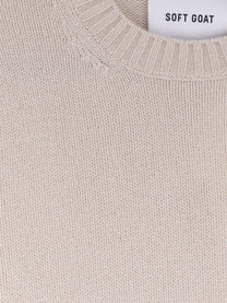 Soft Goat Men's Cashmere Sweater Beige
