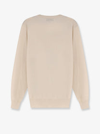 Brunello Cucinelli Men's Cashmere Sweater White