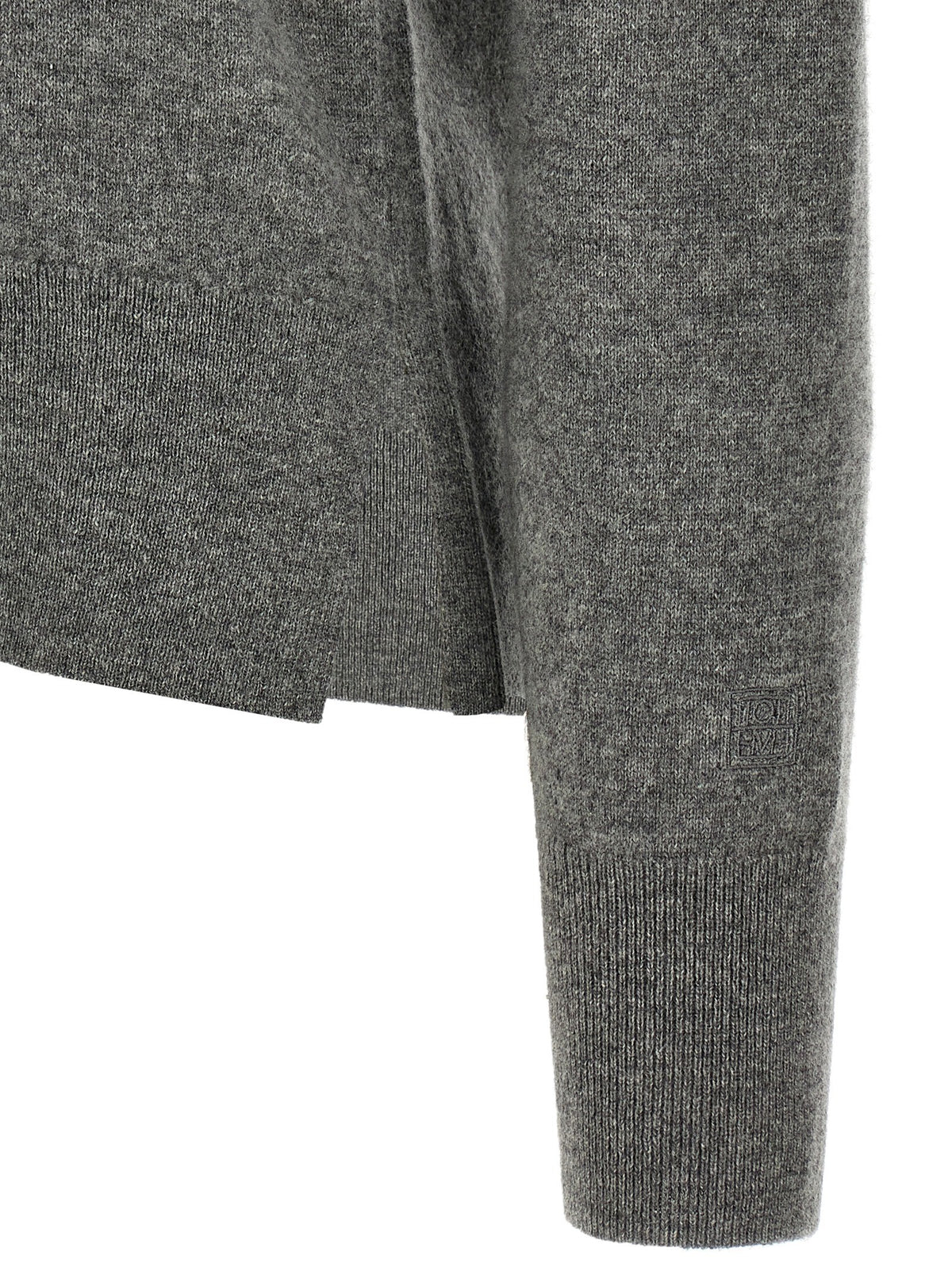 Toteme Cashmere Sweater Grey, view 4