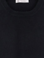 Brunello Cucinelli Men's Cashmere Sweater Black, view 3