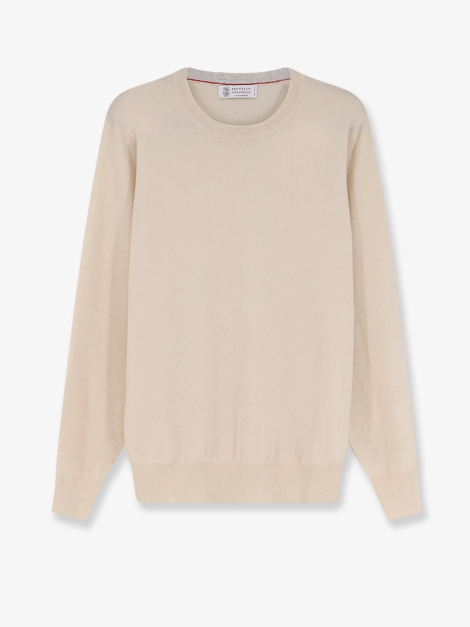 Brunello Cucinelli Men's Cashmere Sweater White