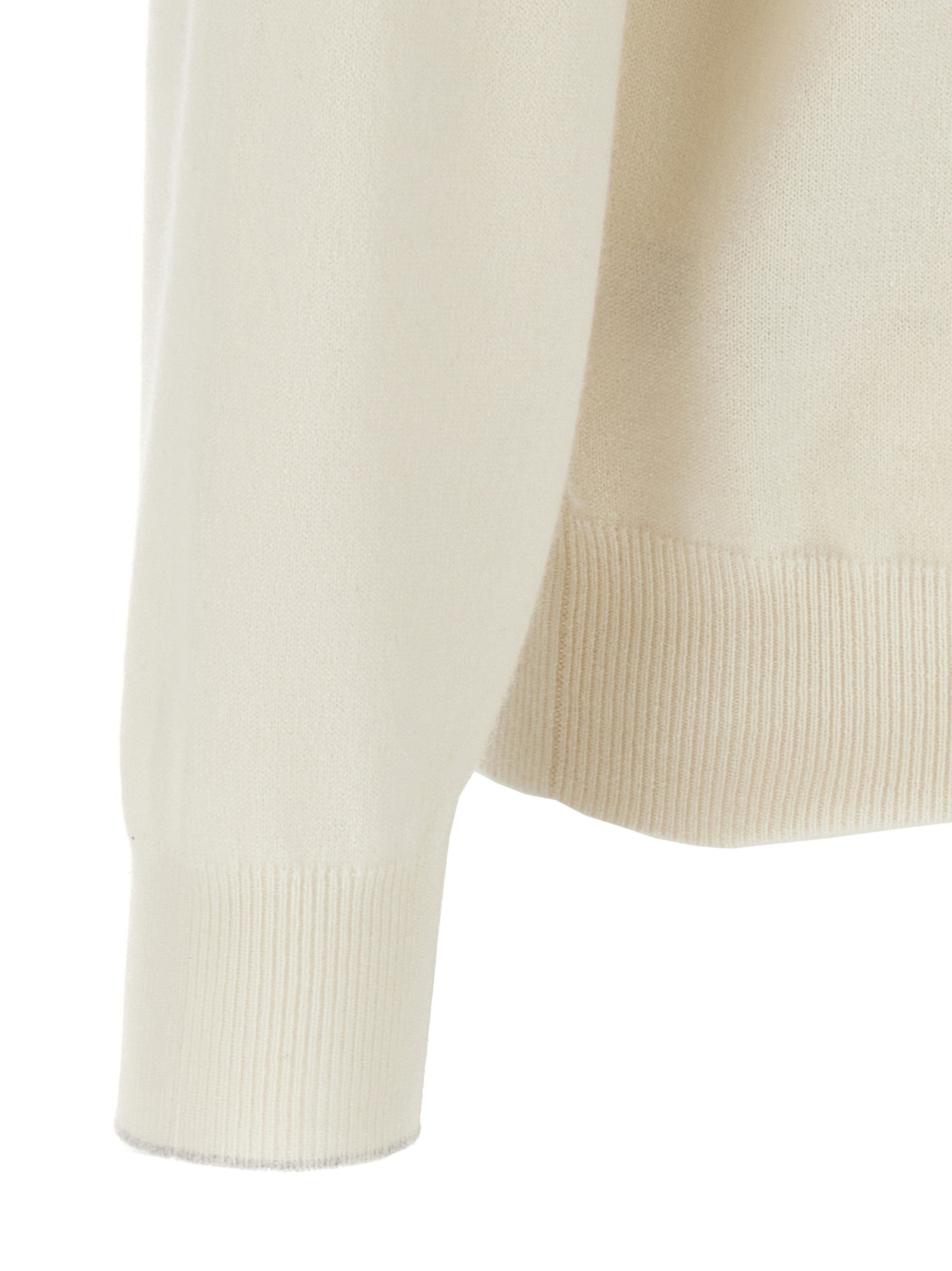 Brunello Cucinelli Cashmere Sweater White