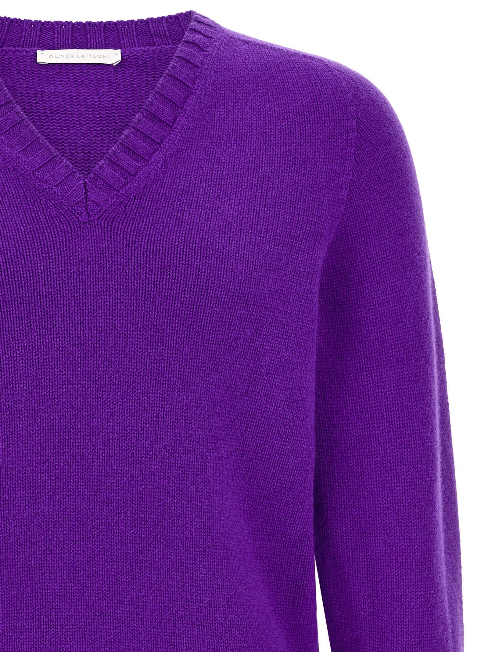 Oliver Lattughi Cashmere Sweater Purple