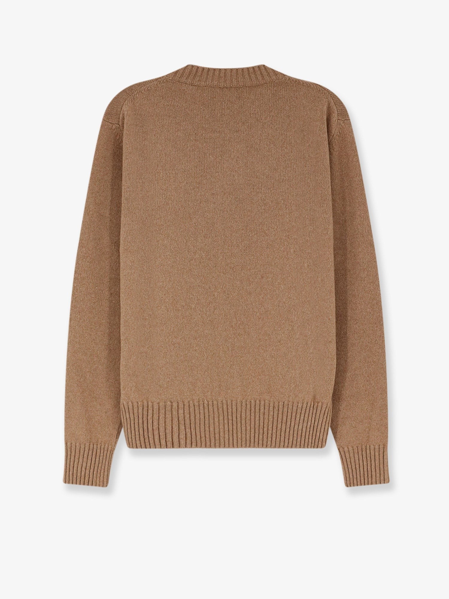 Ami Paris Men's Cashmere Sweater Beige