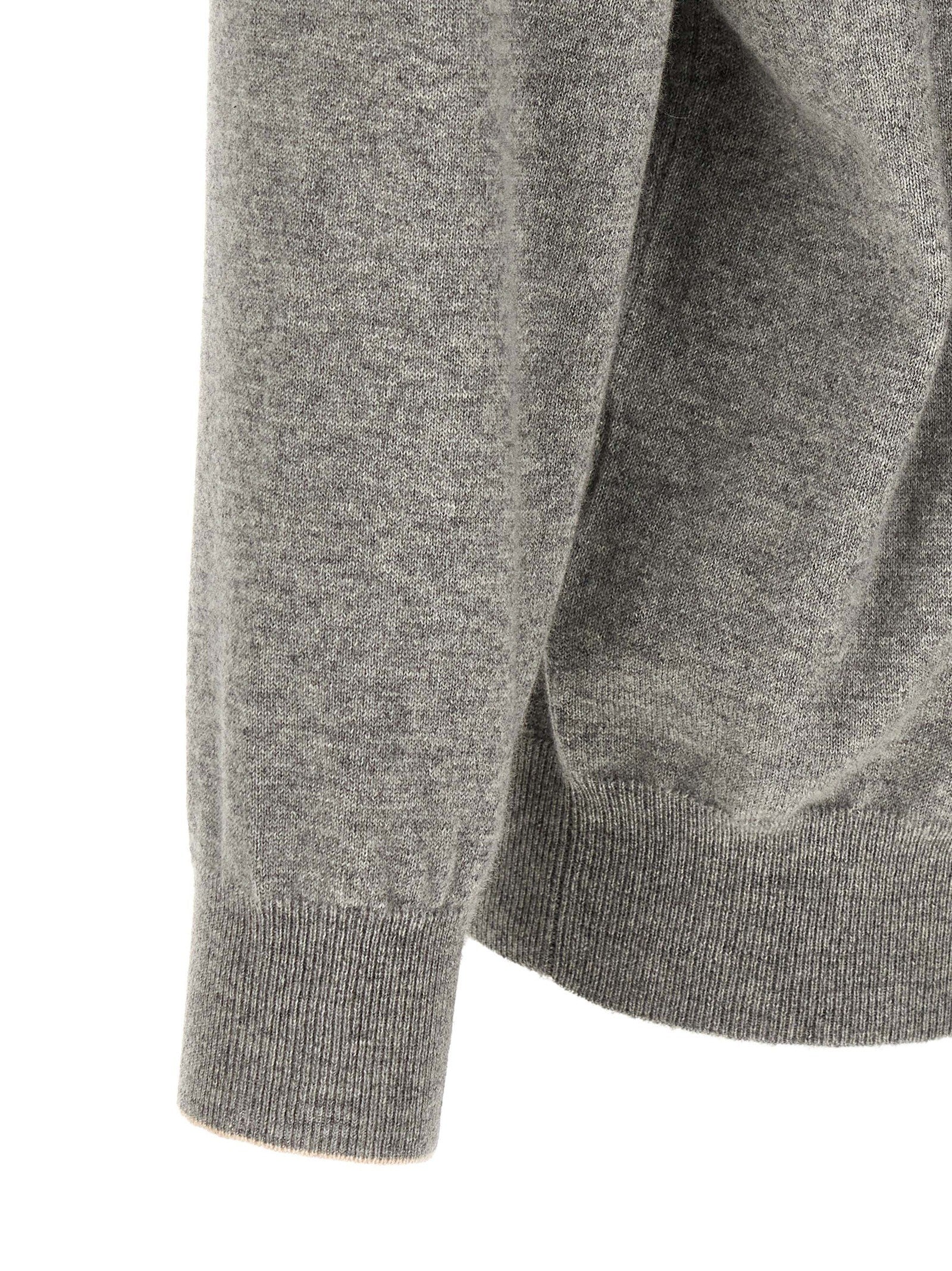 Brunello Cucinelli Cashmere Sweater Grey