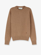 Ami Paris Men's Cashmere Sweater Beige