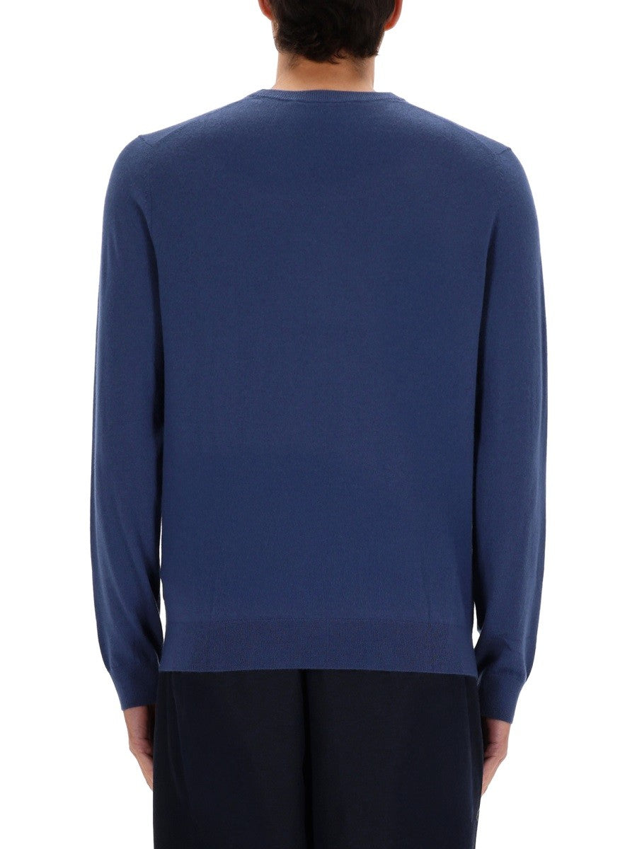 Boss Camel Men's Cashmere Sweater Blue