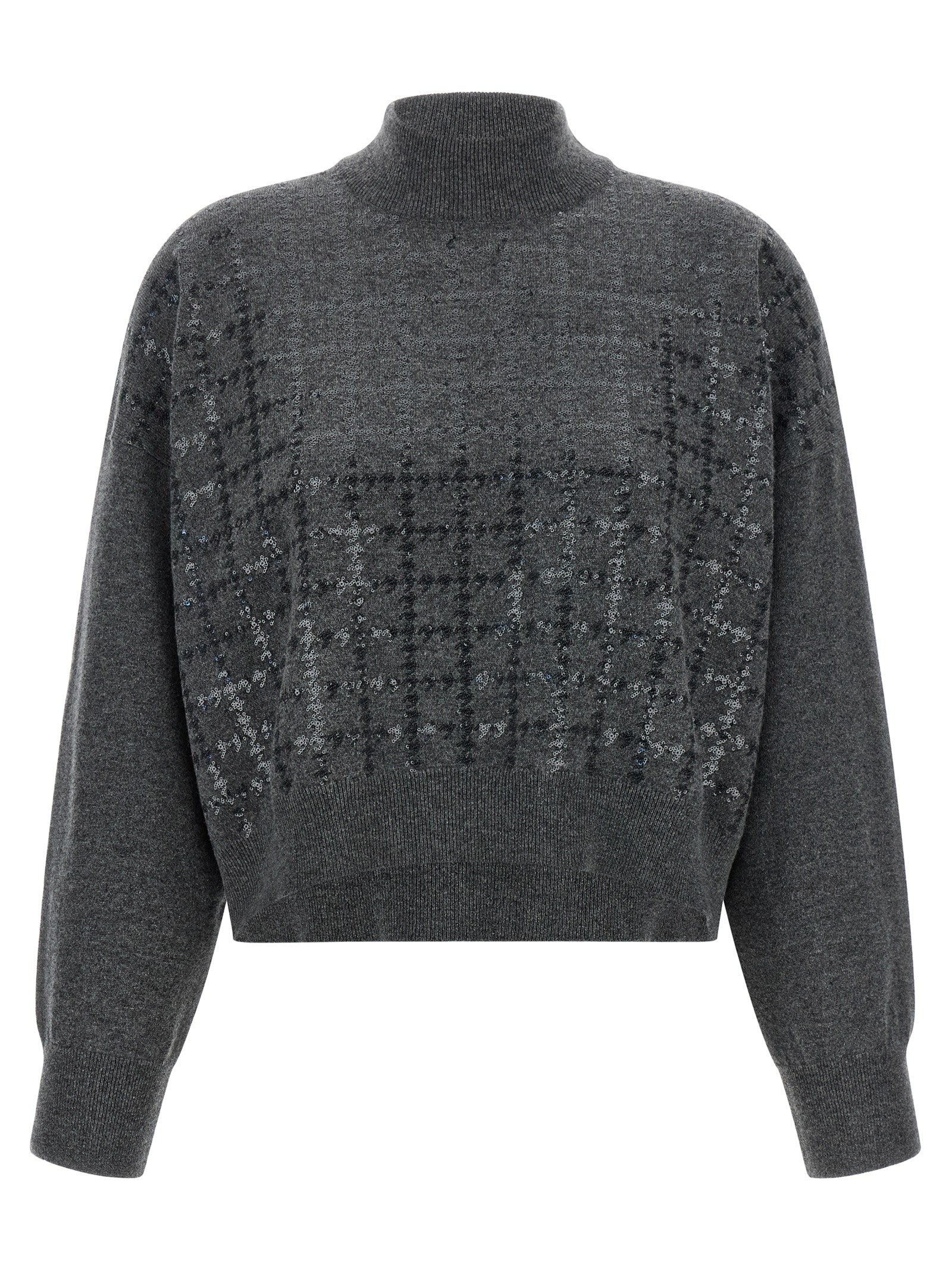 Brunello Cucinelli Cashmere Sweater Grey