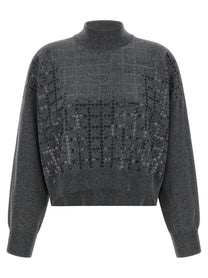 Brunello Cucinelli Cashmere Sweater Grey
