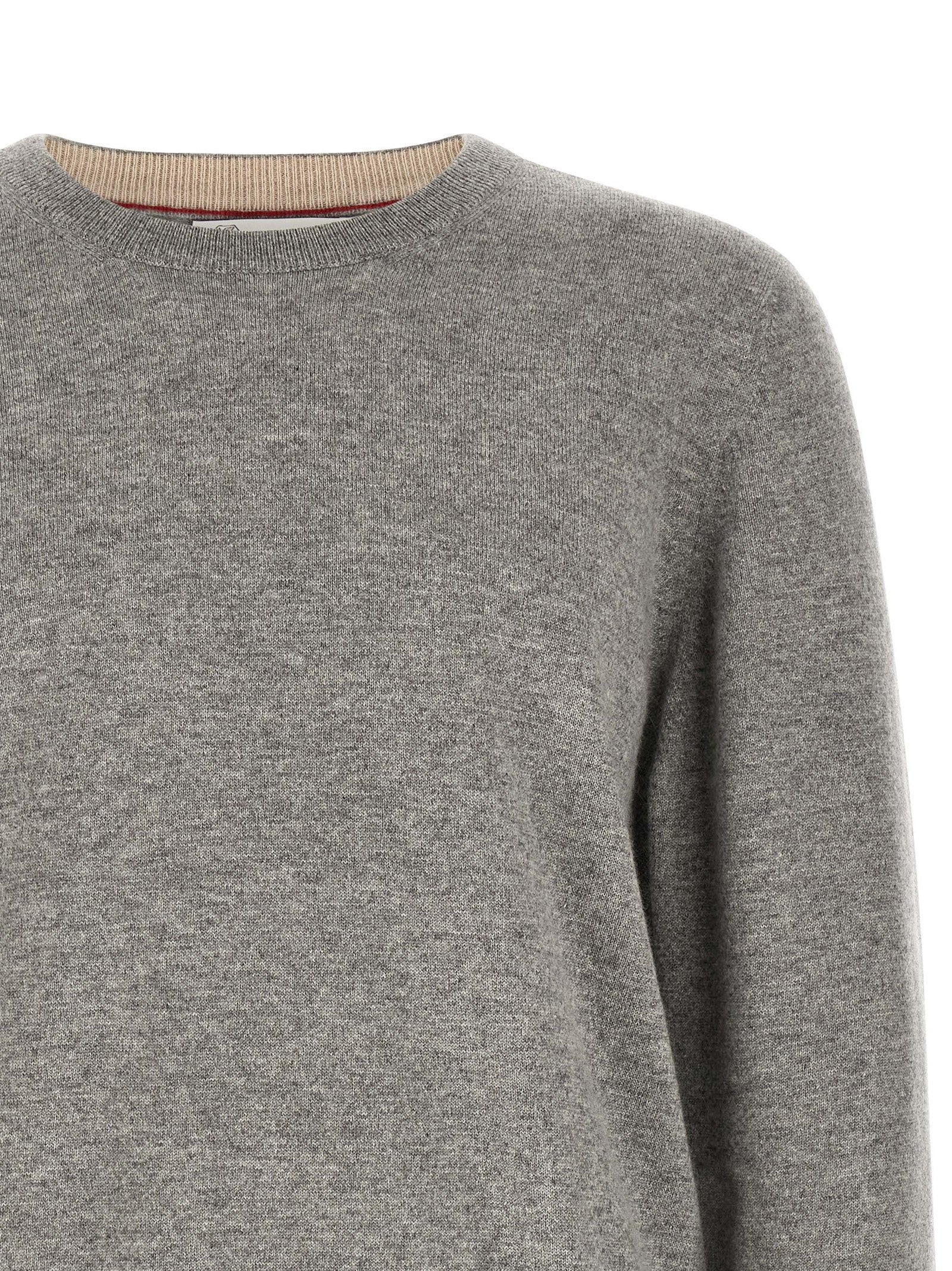 Brunello Cucinelli Cashmere Sweater Grey