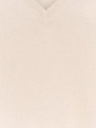 Brunello Cucinelli Men's Cashmere Sweater White, view 3