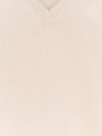 Brunello Cucinelli Men's Cashmere Sweater White