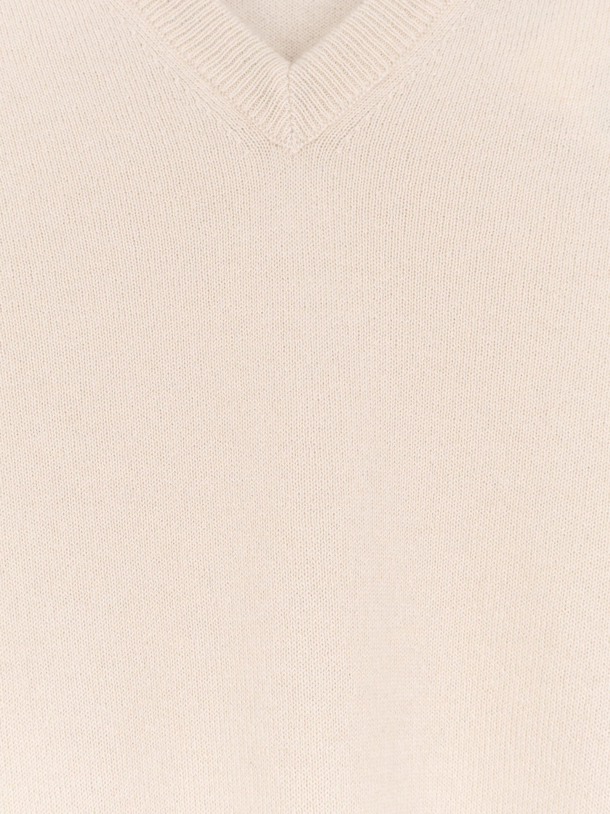 Brunello Cucinelli Men's Cashmere Sweater White, view 3