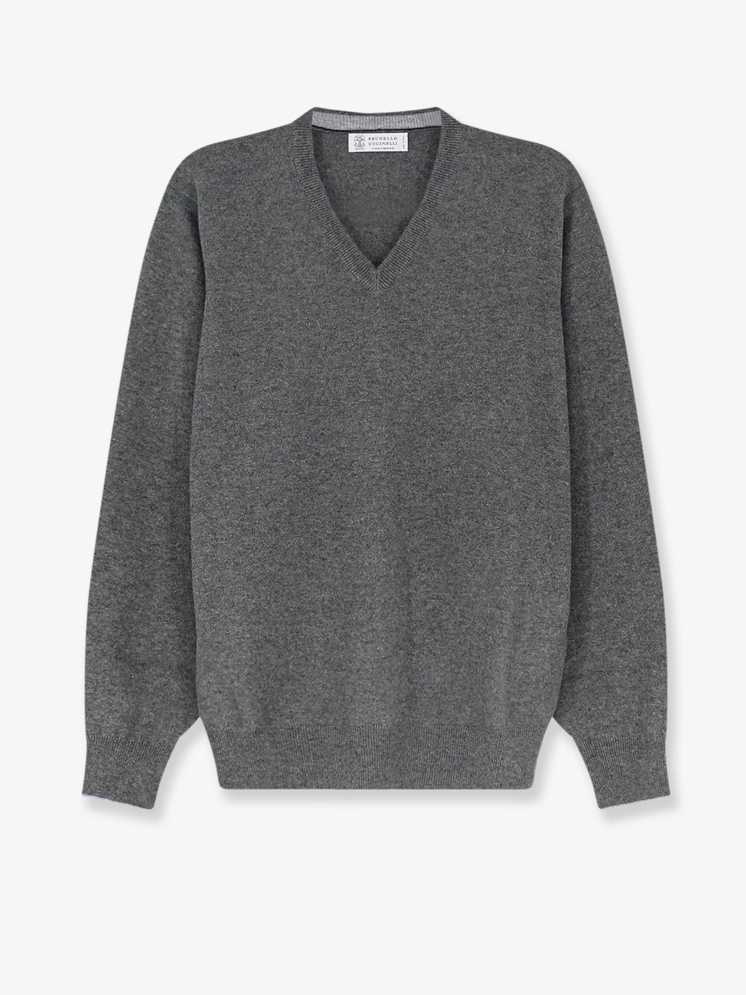 Brunello Cucinelli Men's Cashmere Sweater Grey