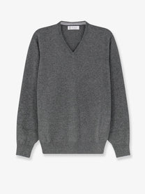 Brunello Cucinelli Men's Cashmere Sweater Grey