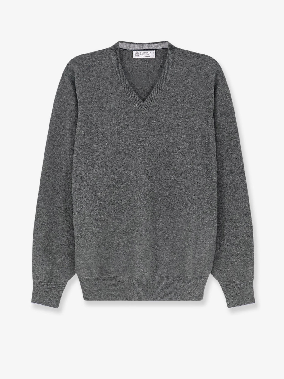 Brunello Cucinelli Men's Cashmere Sweater Grey