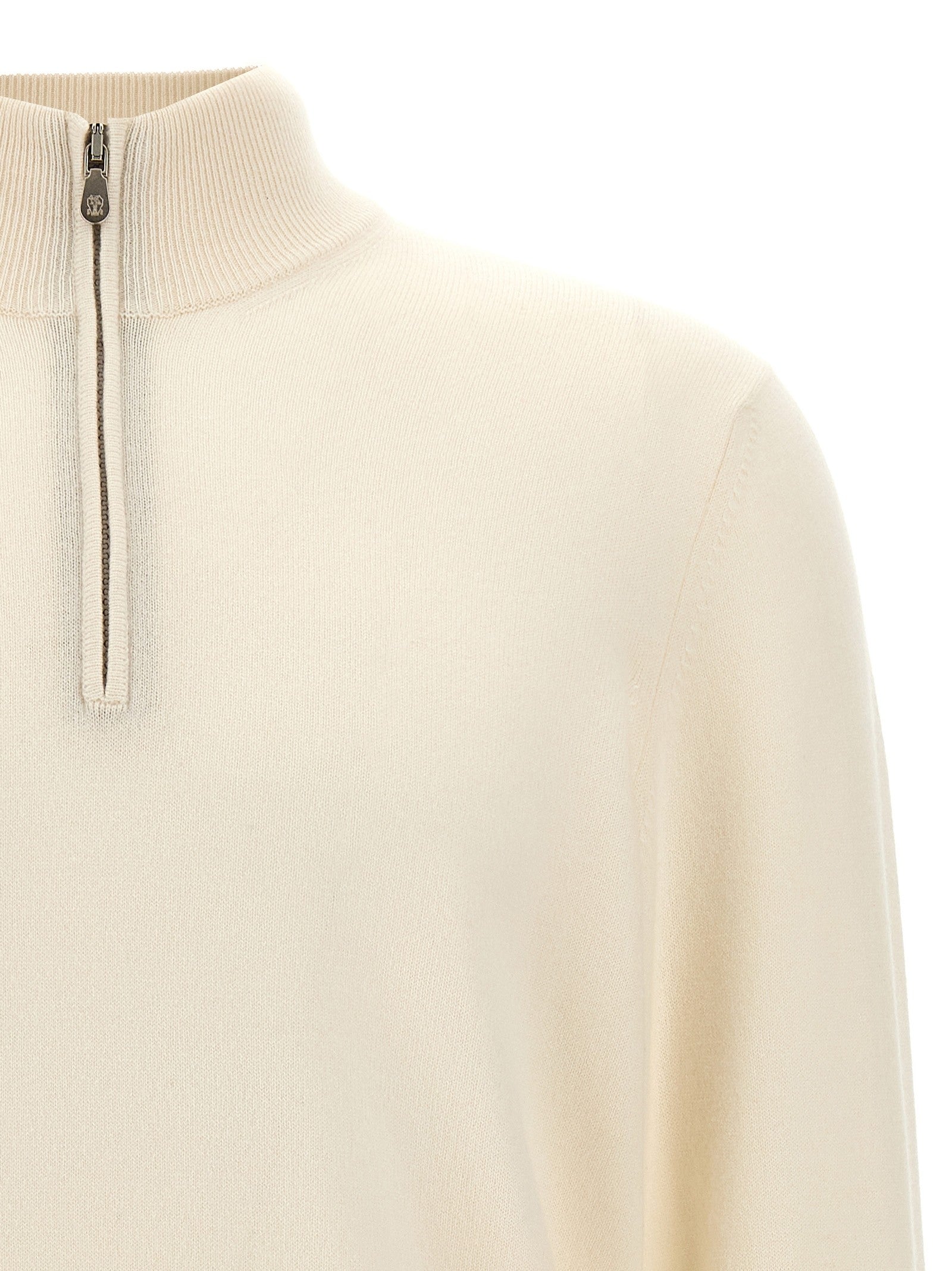 Brunello Cucinelli Cashmere Sweater White
