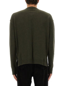 Rick Owens Men's Cashmere Sweater Green, view 3