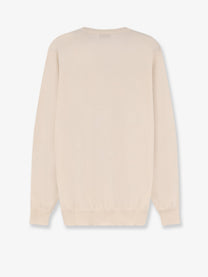 Brunello Cucinelli Men's Cashmere Sweater White