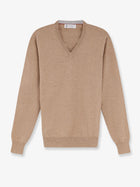 Brunello Cucinelli Men's Cashmere Sweater Beige