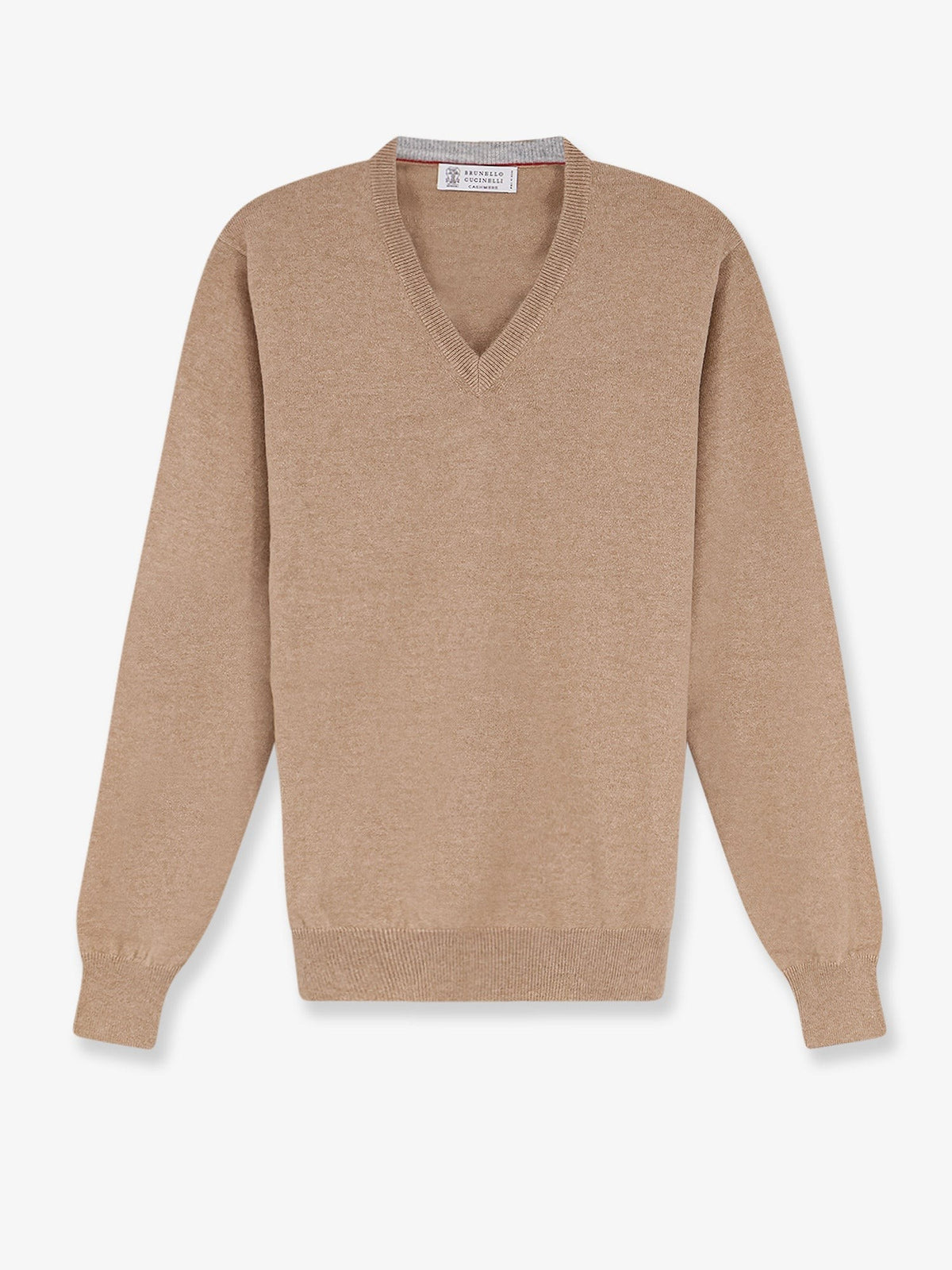 Brunello Cucinelli Men's Cashmere Sweater Beige