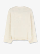 Soft Goat Women's Cashmere Sweater White, view 2