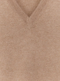 Brunello Cucinelli Men's Cashmere Sweater Beige
