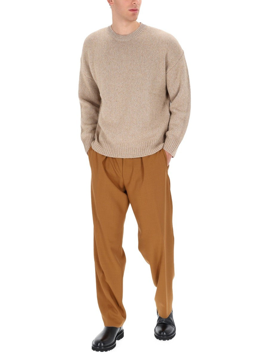 Boss Camel Men's Cashmere Sweatshirt Beige