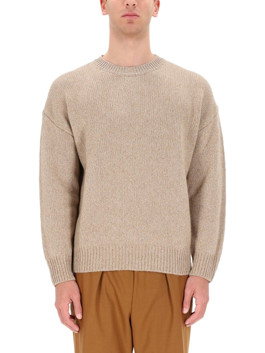 Boss Camel Men's Cashmere Sweatshirt Beige