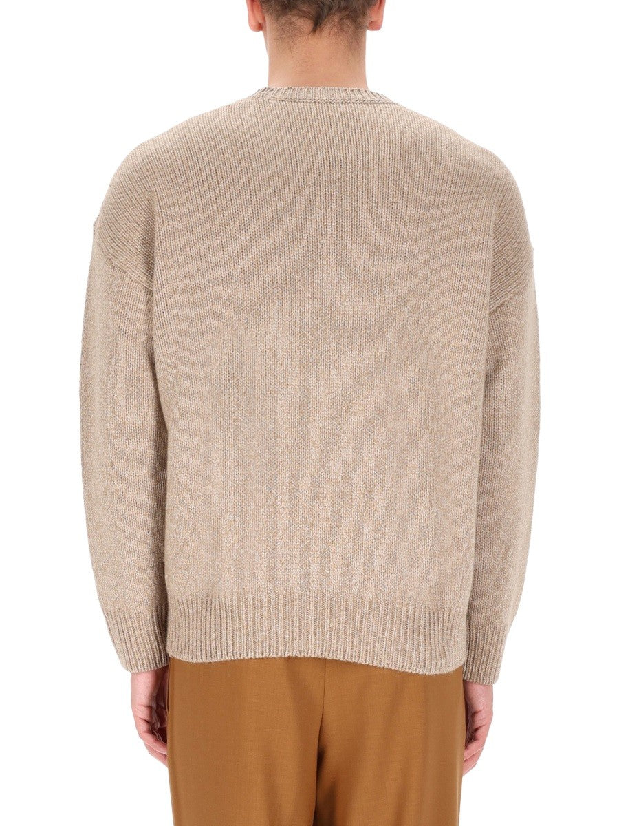 Boss Camel Men's Cashmere Sweatshirt Beige