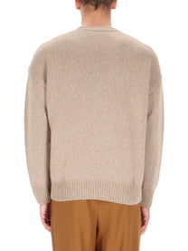 Boss Camel Men's Cashmere Sweatshirt Beige
