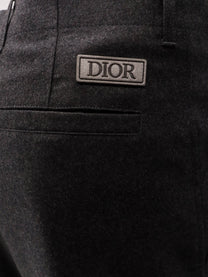 Dior Men's Cashmere Trousers Grey