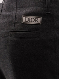 Dior Men's Cashmere Trousers Grey Dior