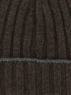 Brunello Cucinelli Cashmere Turn up Beanie Brown, view 3