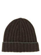Brunello Cucinelli Cashmere Turn up Beanie Brown