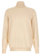 Brunello Cucinelli Cashmere Turtleneck Sweater White