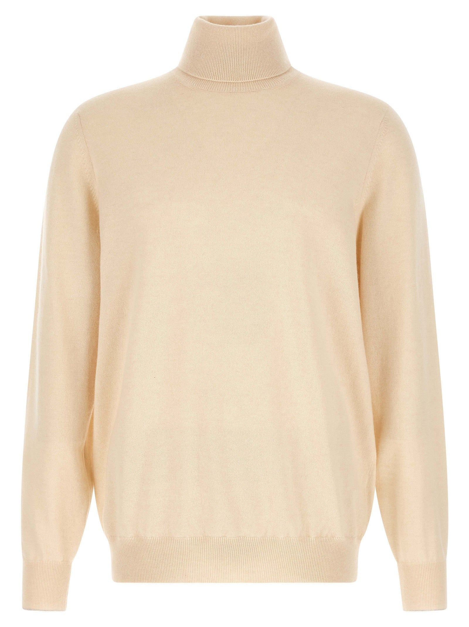 Brunello Cucinelli Cashmere Turtleneck Sweater White