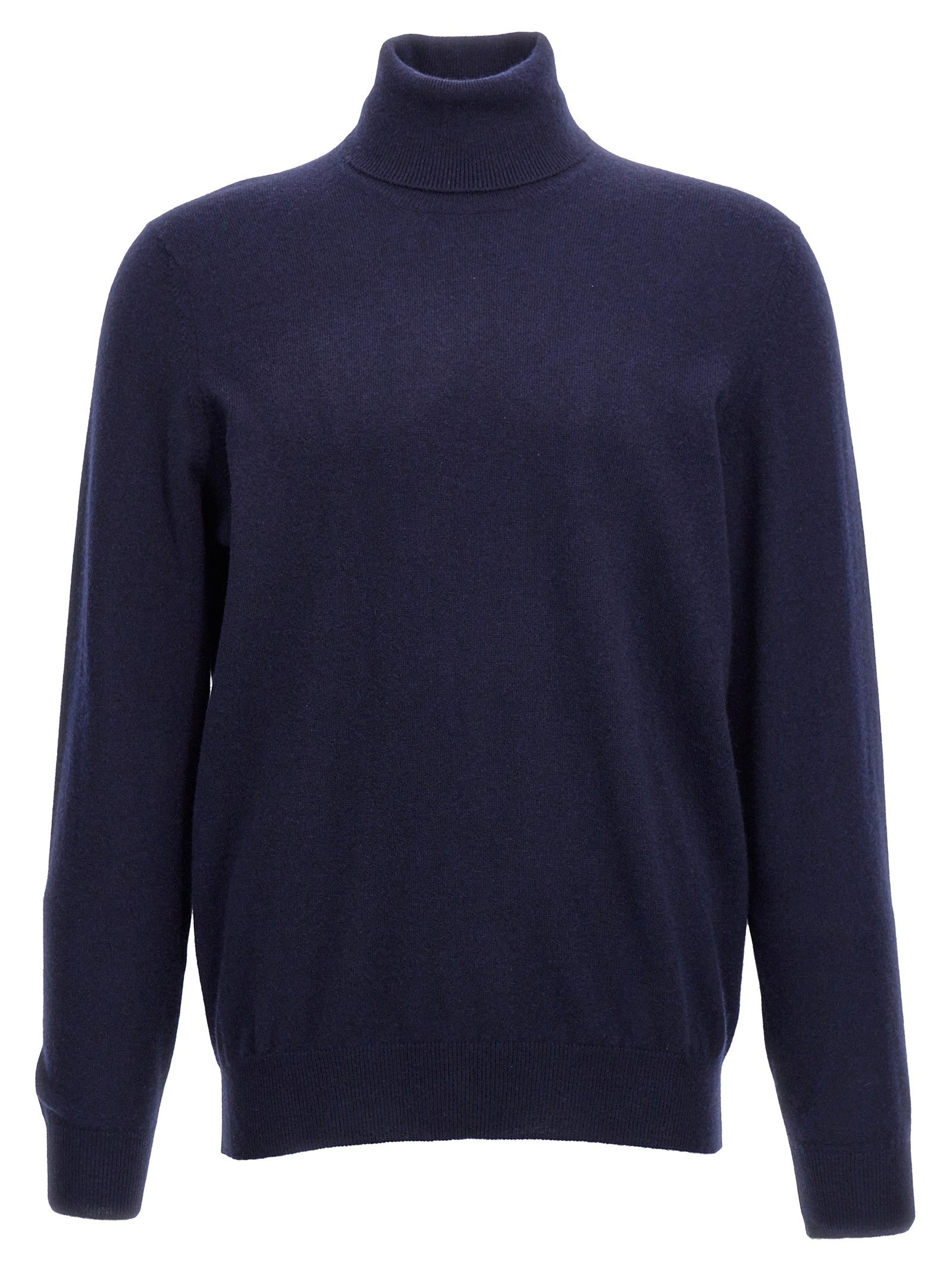 Brunello Cucinelli Cashmere Turtleneck Sweater Blue
