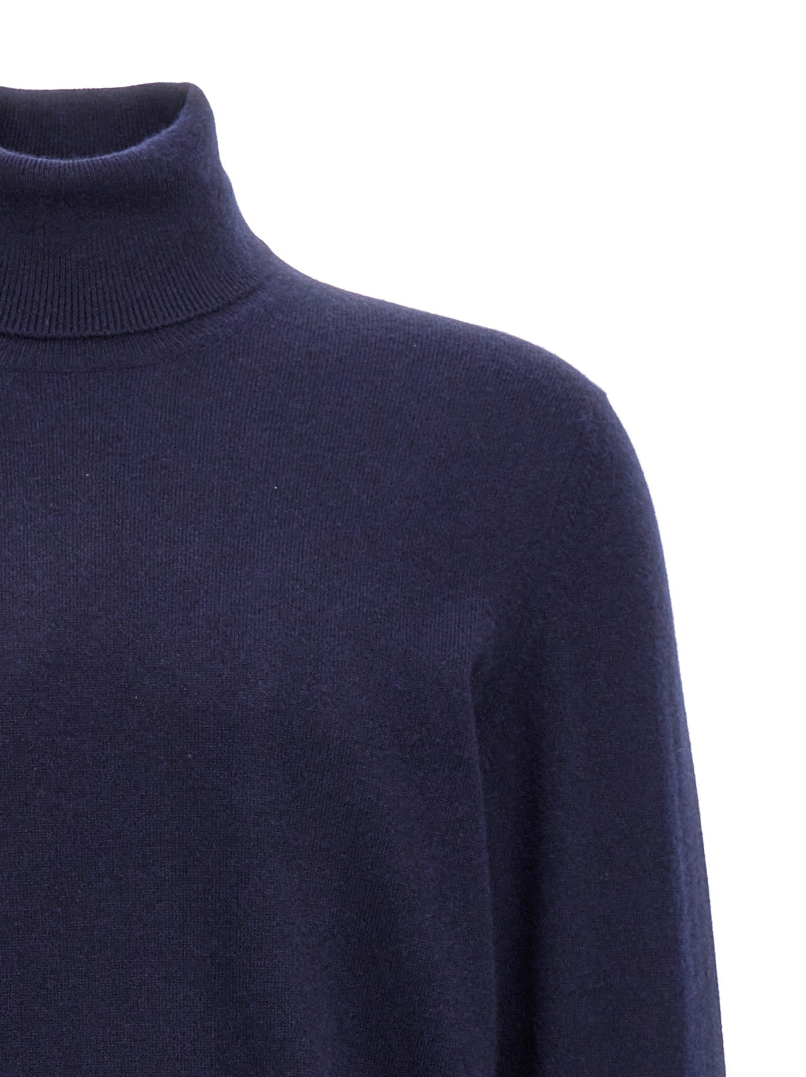 Brunello Cucinelli Cashmere Turtleneck Sweater Blue