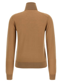 Dolce &amp; Gabbana Cashmere Turtleneck Sweater Beige