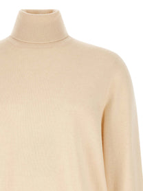 Brunello Cucinelli Cashmere Turtleneck Sweater White