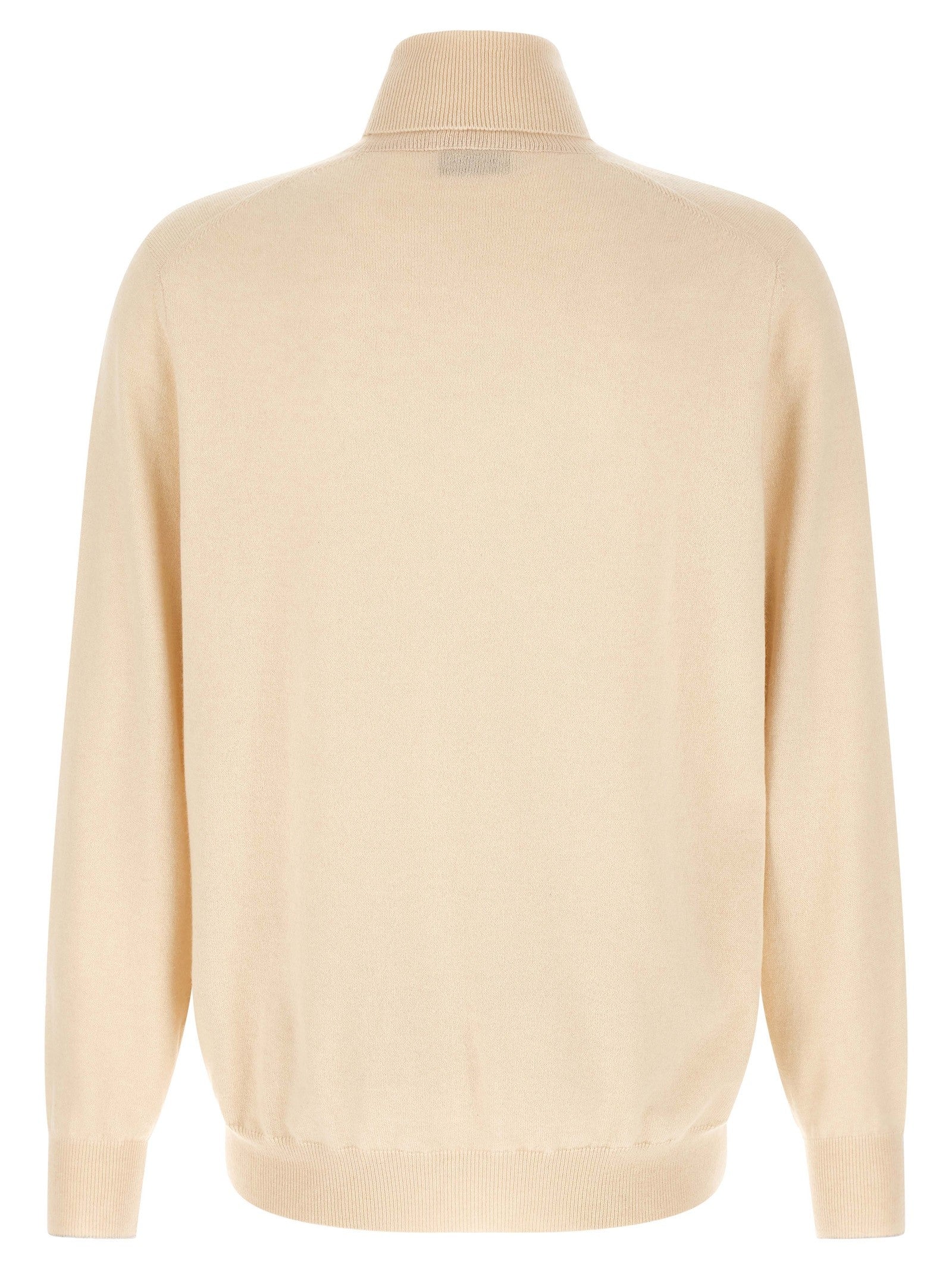 Brunello Cucinelli Cashmere Turtleneck Sweater White