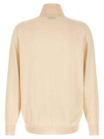 Brunello Cucinelli Cashmere Turtleneck Sweater White