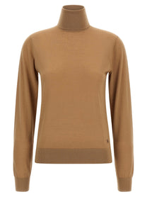 Dolce &amp; Gabbana Cashmere Turtleneck Sweater Beige